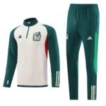 2023 Mexico Half-Pull Training Suit White – Green_y